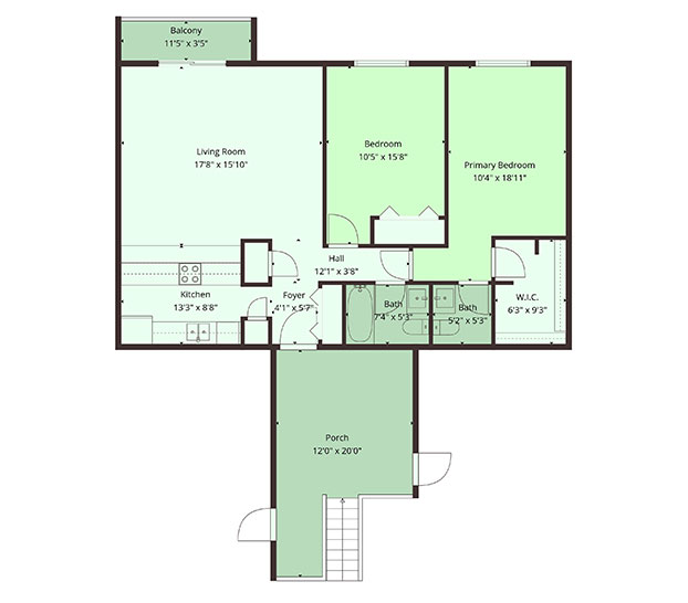 Falcon Run Apartments - 2 Bedrooms